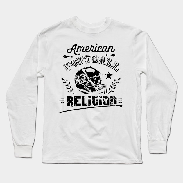 Match Player Quarterback Footballer American Football Long Sleeve T-Shirt by dr3shirts